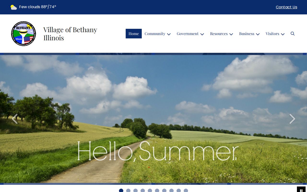 Bethany criminal records on the Village of Bethany website