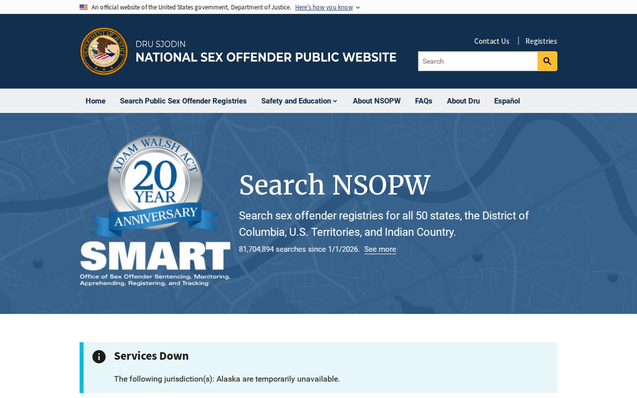 Moultrie County sex offender lookup national NSOPW search