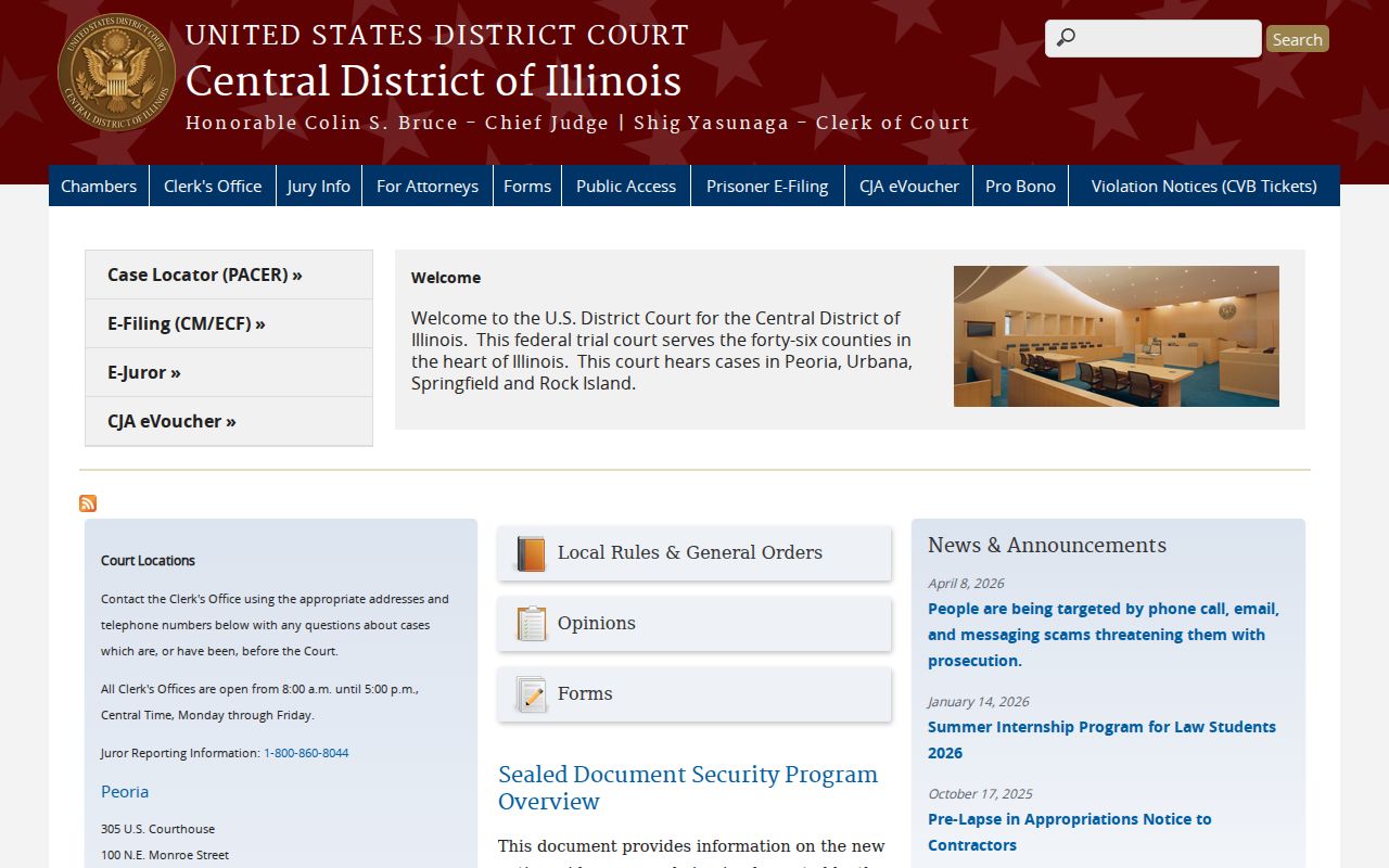Sullivan criminal records Central District federal court source