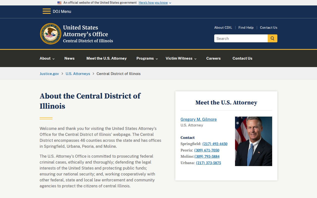 Sullivan criminal records Central District U.S. Attorney source